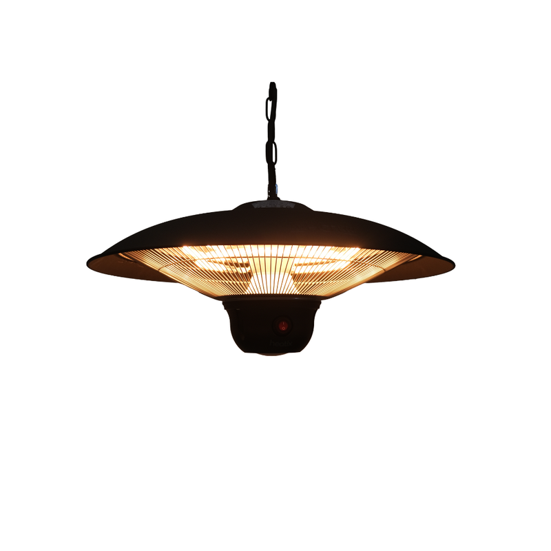 Halo Hangende Terrasverwarmer 2100W met LED - Heatix