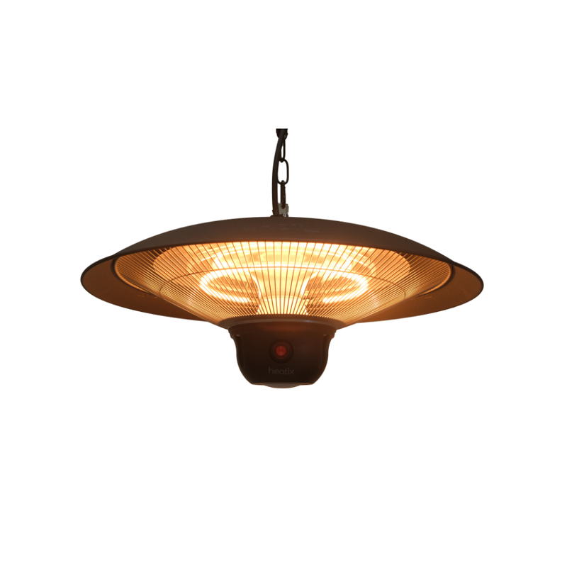 Halo Hangende Terrasverwarmer 2100W met LED - Heatix