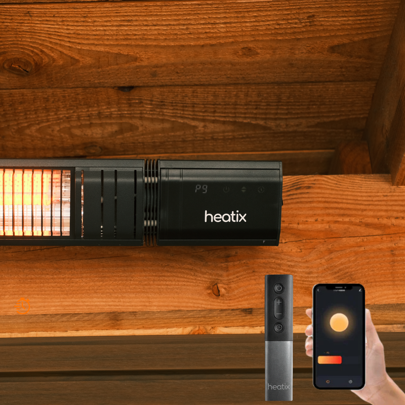 Heatix Smart Carbon Fiber Heater 2500W – Wandmodel Terrasverwarmer