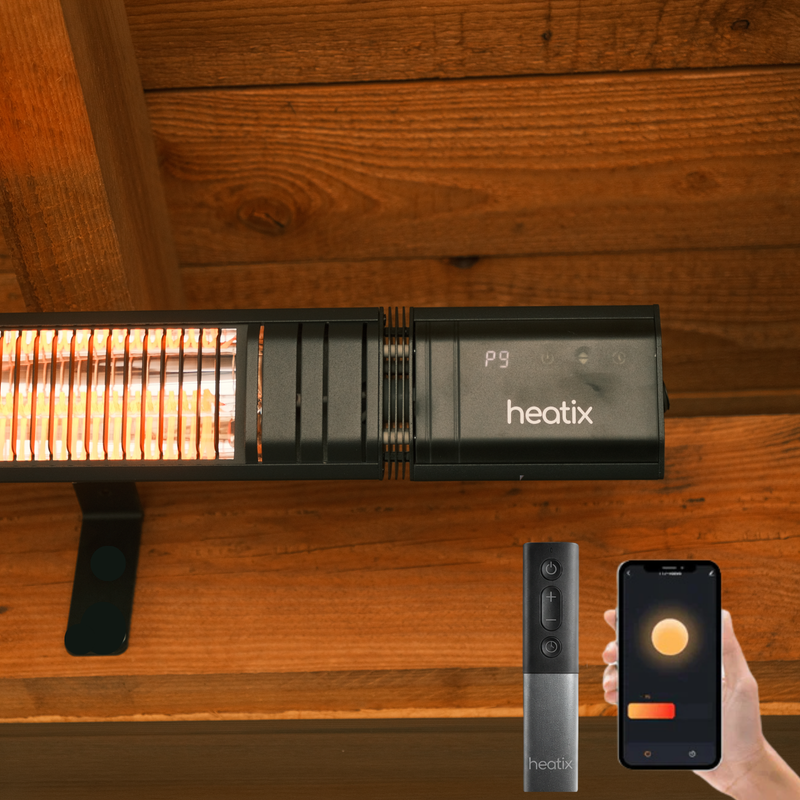 Heatix Smart Carbon Fiber Heater 2000W – Wandmodel Terrasverwarmer